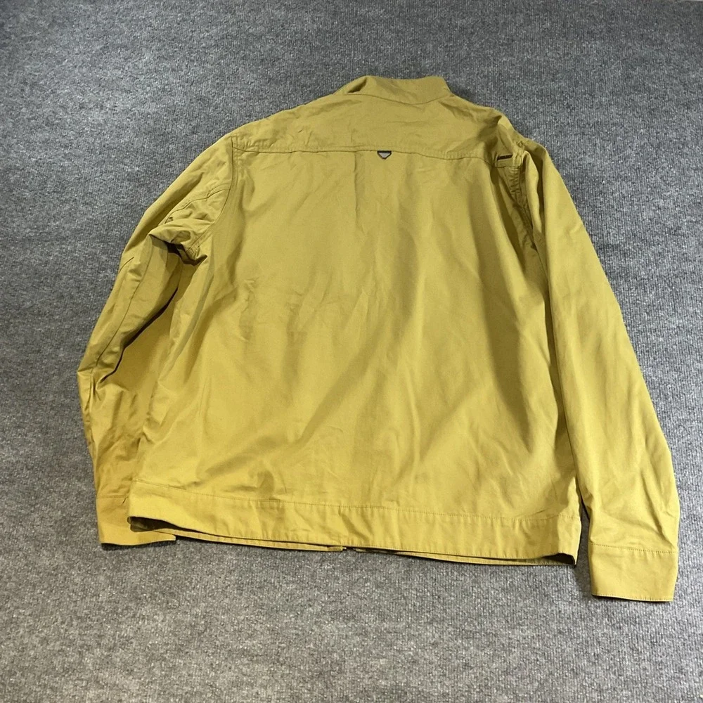 Oakley Mens Mustard Yellow Full Zip Mock Neck Lightweight Jacket XXL RN 96548